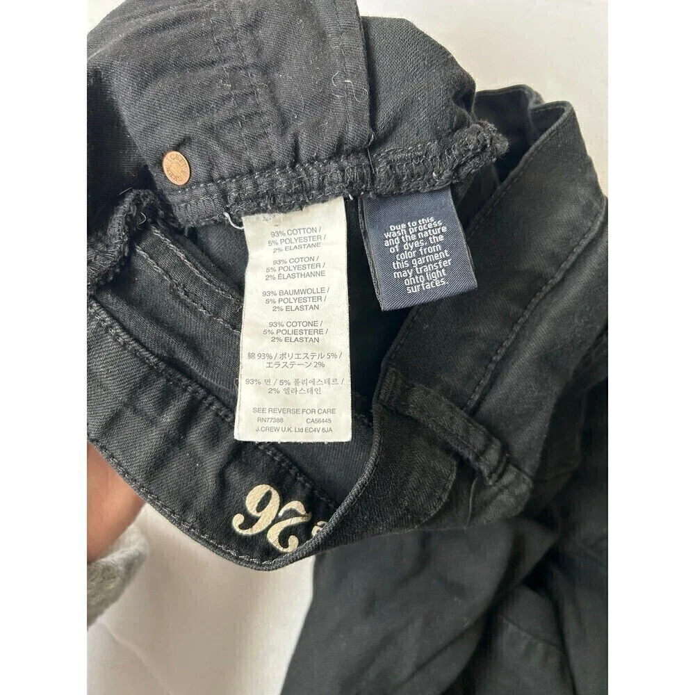 J.CREW Black High Rise Skinny Jeans size 26